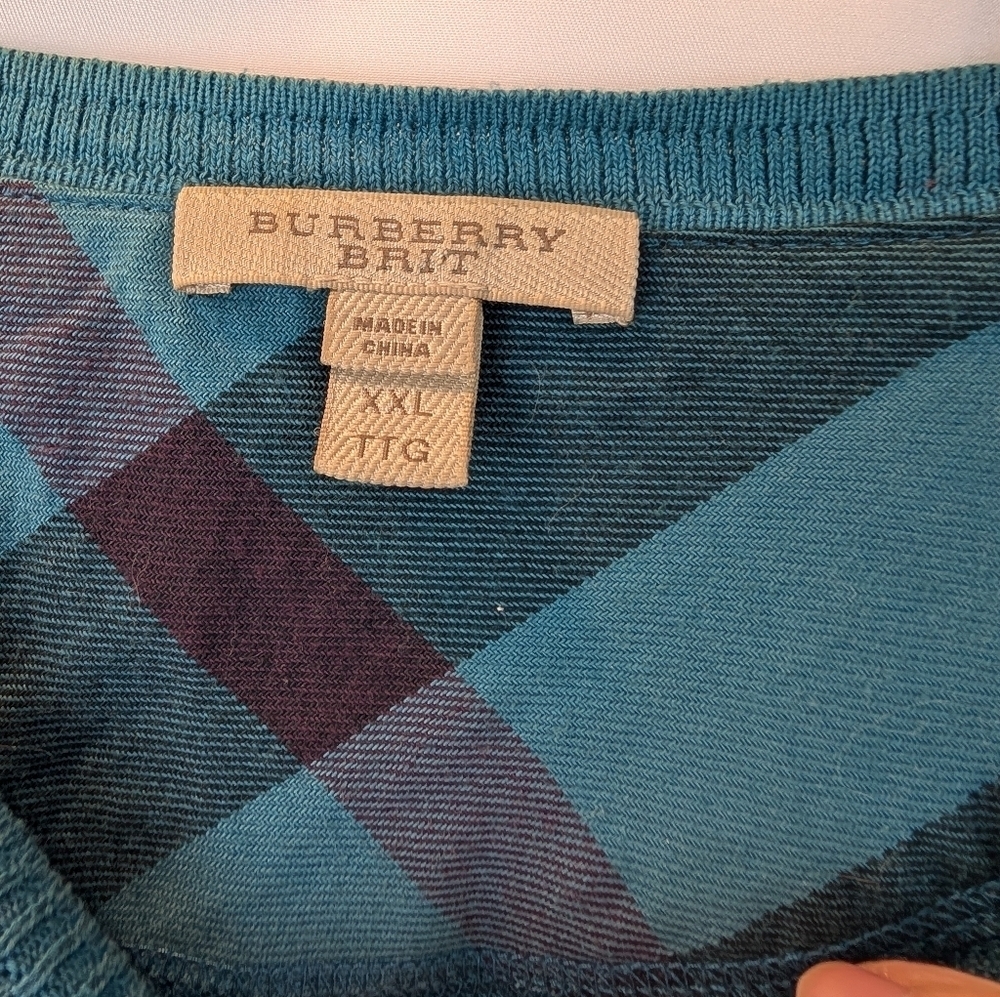 Burberry Brit cotton sweater size XXL in EUC - Picture 4 of 12